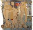 3 naïades   Fresque murale extérieure propriété Sanary s/mer d'après peinture Tylek        170*190 cm :: Verre, grès cérame
